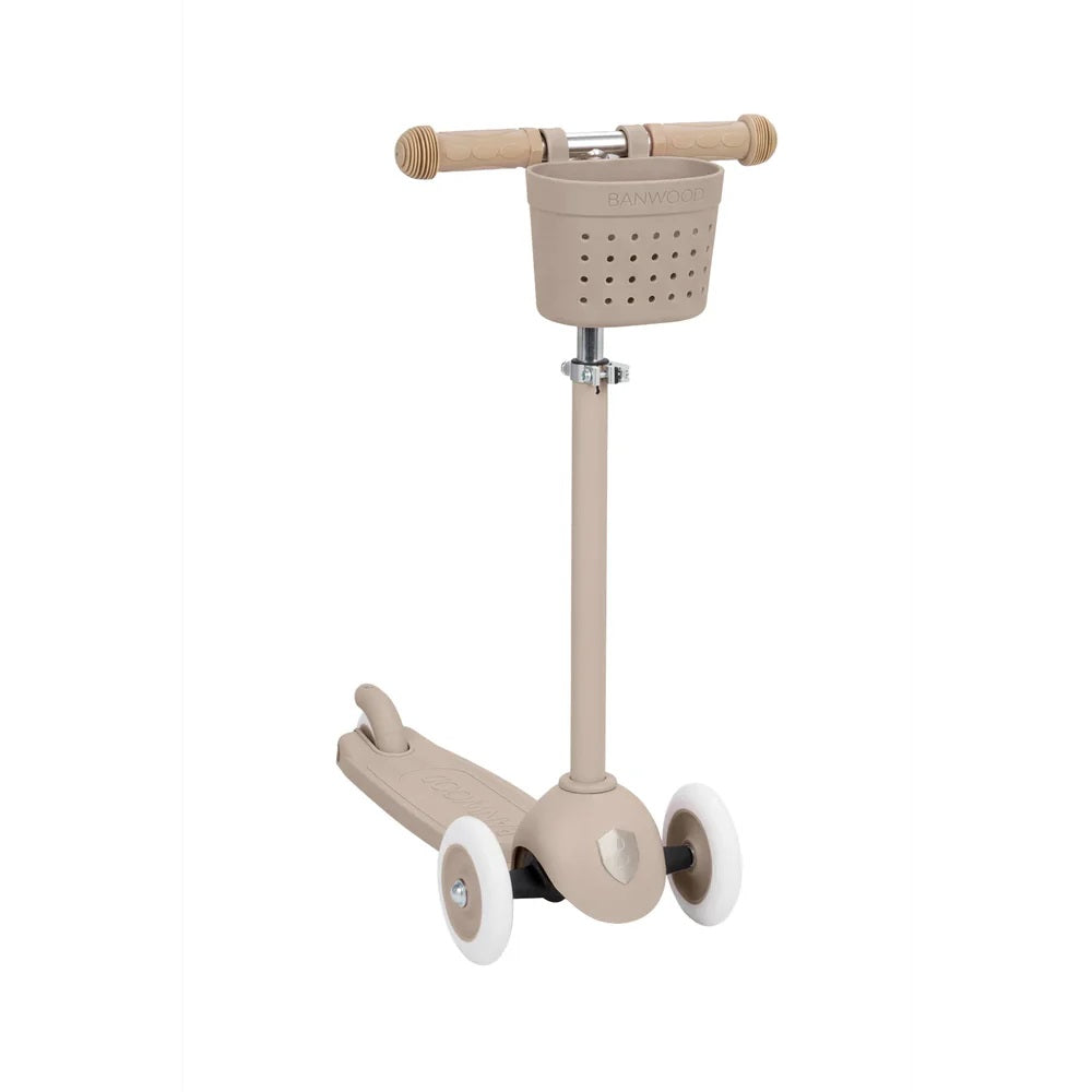 Banwood  - Trotinete Eco Scooter com Cesta Pin&Ride Teal Sand