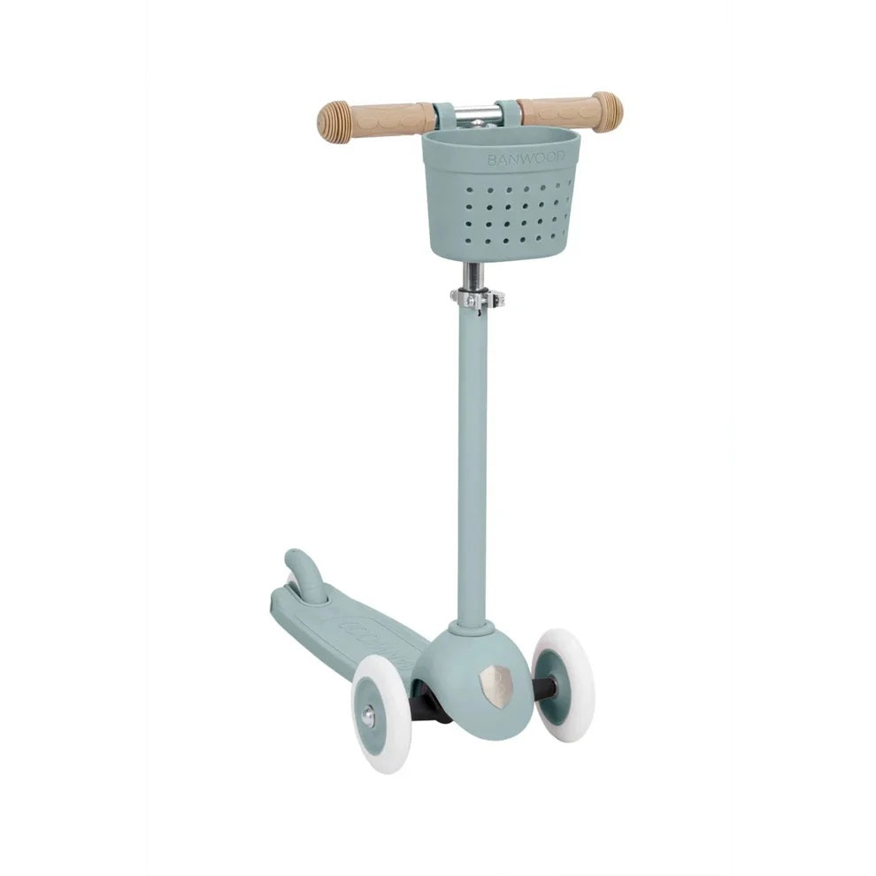 Banwood  - Trotinete Eco Scooter com Cesta Pin&Ride Teal