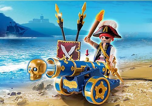 Playmobil Pirates - Saco com Canhão Interactivo Azul com Pirata 5-10