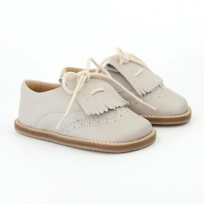Sapato Carneirinhas em Pele Beige - Barebuds