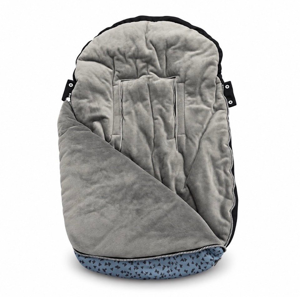 Pirulos - Saco quente para carrinho universal Velour Denim Turquesa
