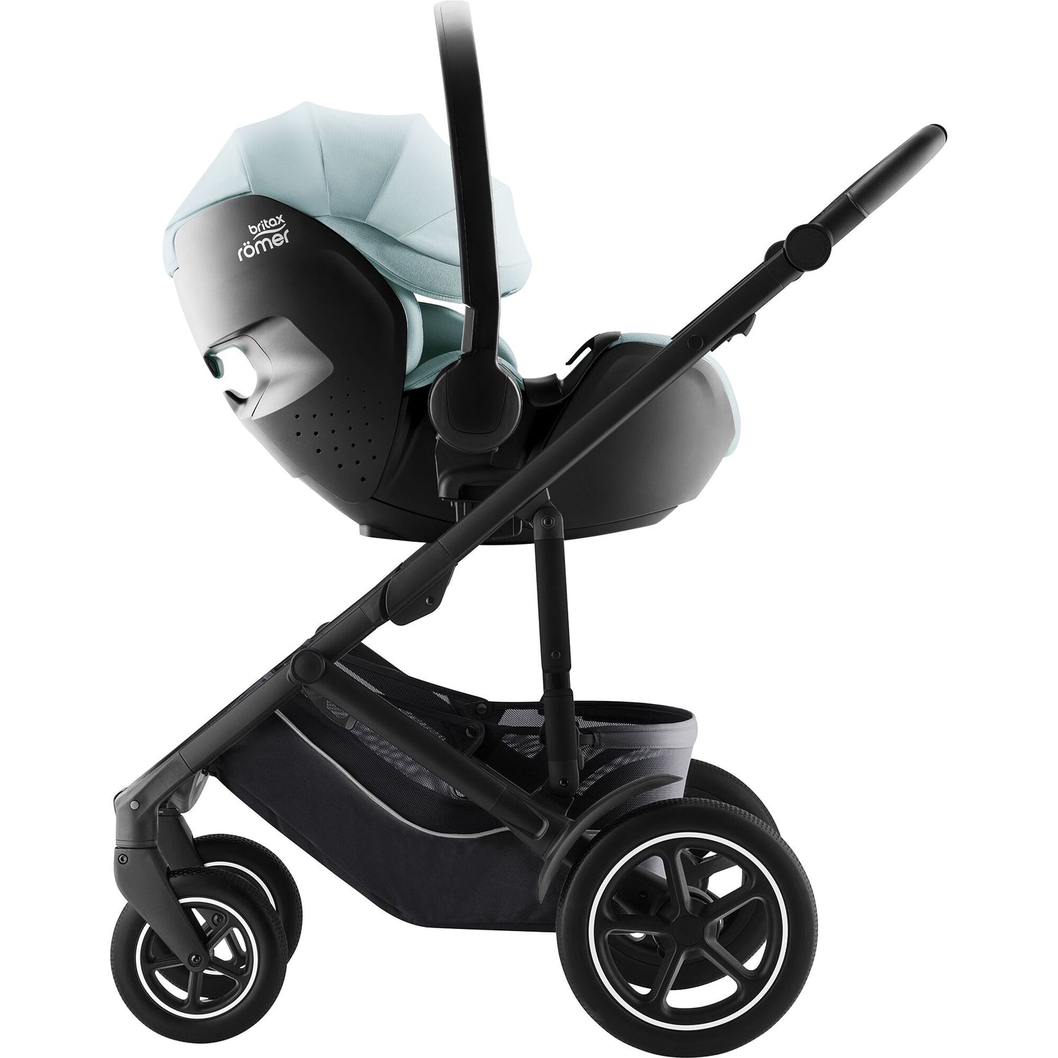 Britax Romer - Conjunto Duo Carrinho Smile 5Z Lux Soft Taupe & Cadeira Auto 0+ Baby Safe Pro - ARTIGO DE EXPOSIÇÃO