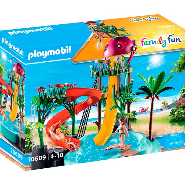 Playmobil Family Fun - Parque Aquático com Escorrega