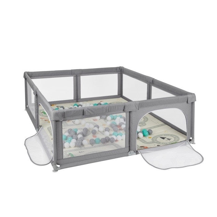 Ms - Parque XXL com tapete Fancy Girafa 180x200cm