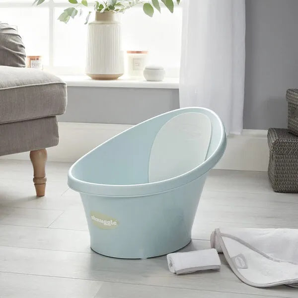 SHNUGGLE BATH | Banheira Azul Água com respaldo branco