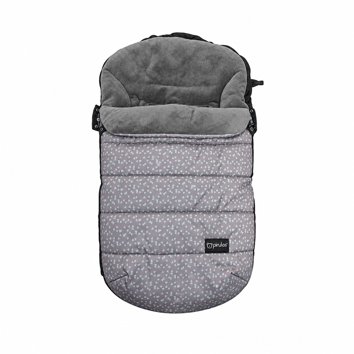Pirulos - Saco quente para carrinho universal Street Velour -cinza