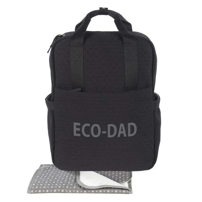 Walking Mum - Mochila com Muda Fraldas XL Eco Dad Black
