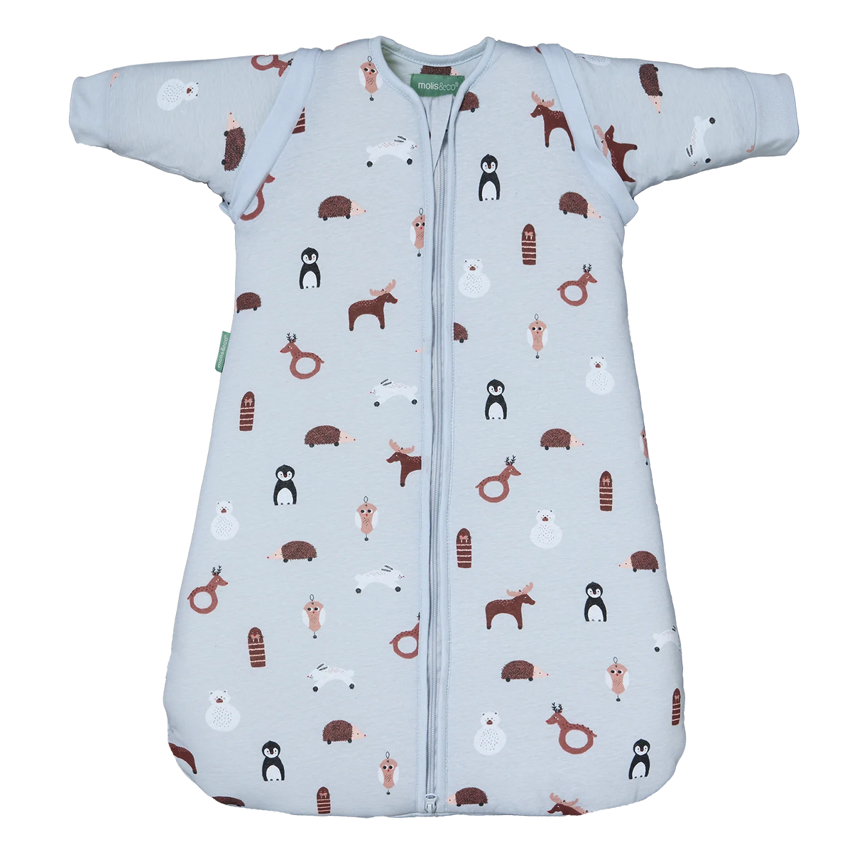 molis&co - Saco de dormir com mangas 12-18  meses - Winter Animals - TOG 2.5