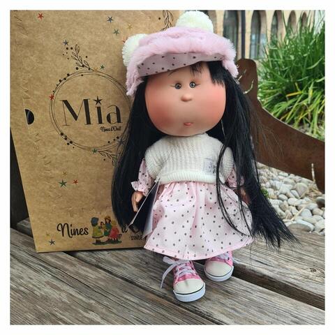 Boneca Mia Saia Bolinhas - Nines D' Onil