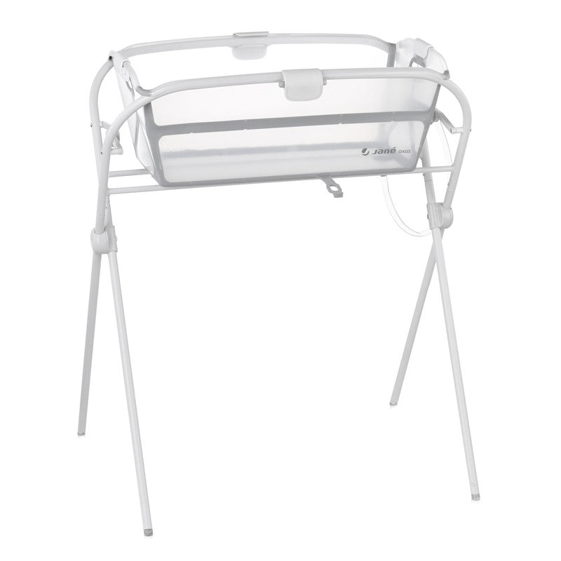 Jané - Conjunto Banheira Dobrável Oásis White + Suporte
