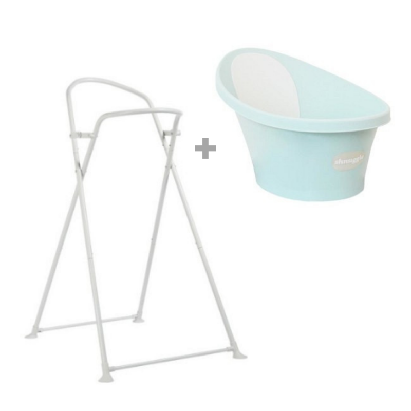 SHNUGGLE BATH | Banheira Azul Água com respaldo branco