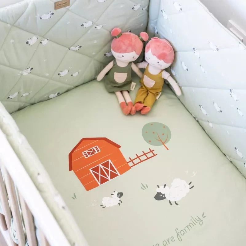 BonjourBebe - Conjunto Edredon + Proteções Funny Farm