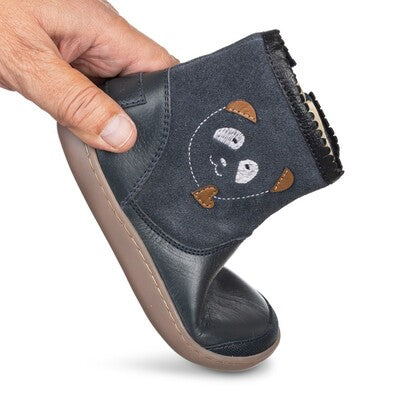 Sapato-Bota Barefoot Cano Azul Ursinho - Chetto