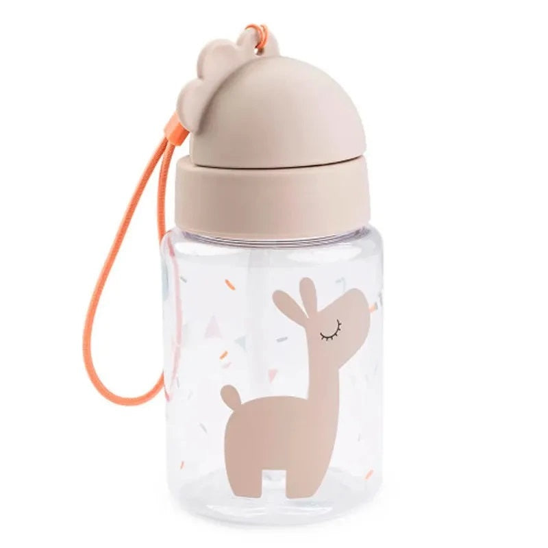 Garrafa com Palhinha Celebration Sand 280ml - Done By Deer