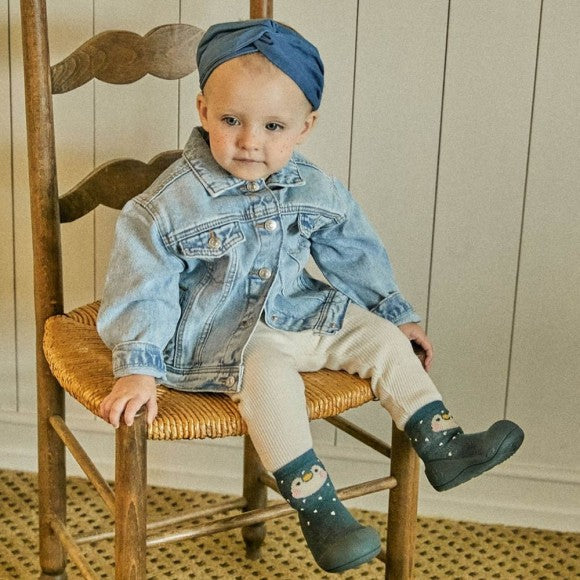 Meias com Sola Attipas Pinguim Navy