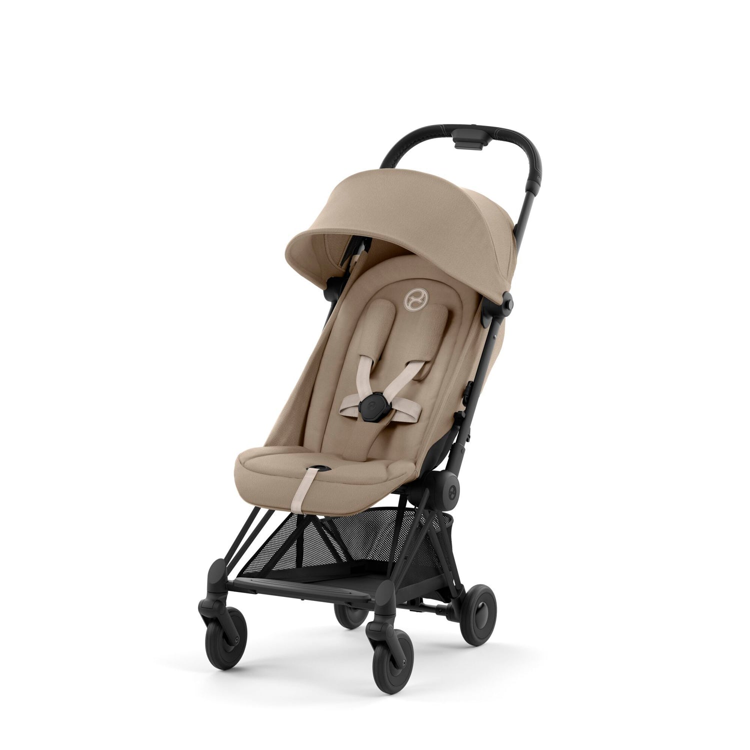 Cybex - Carrinho Coya Matt Black Cozy Beige