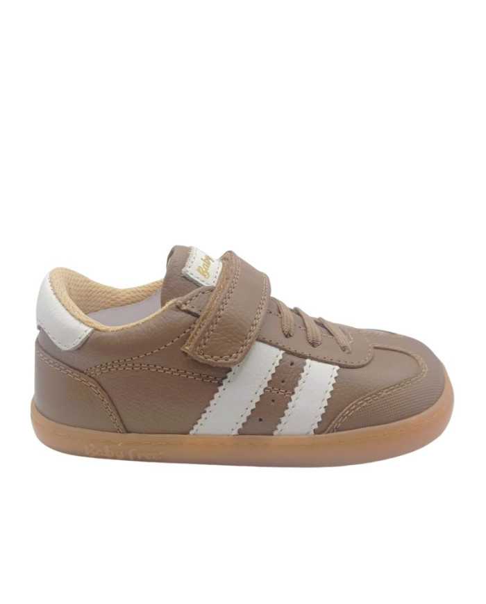 Sapato- Ténis Desportivos Barefoot Tiras Taupe - Chetto