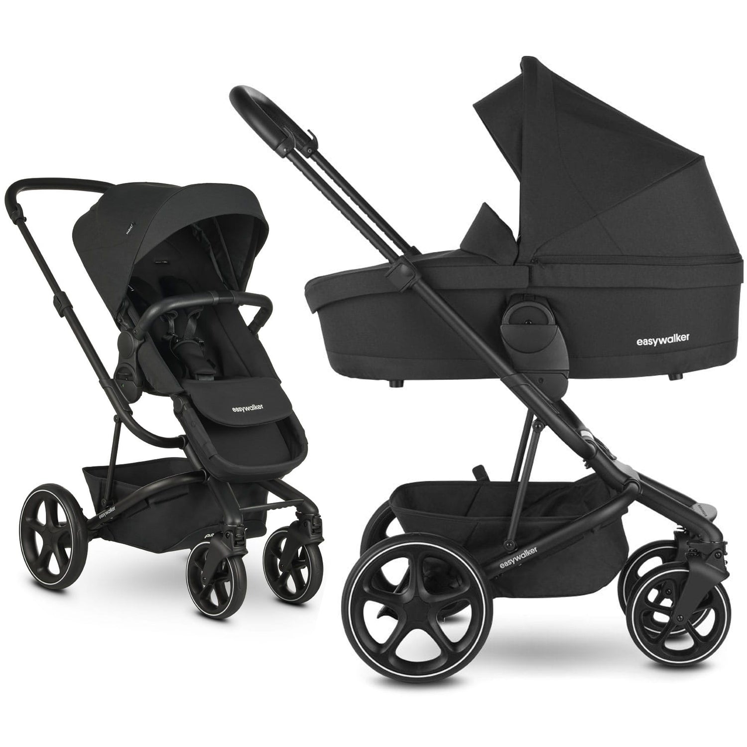 Pack especial-Carrinho Harvey3 Shadow Black KR + alcofa- Easywalker