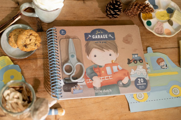 Livro de Recorte com Tesoura Garagem - Little Dutch