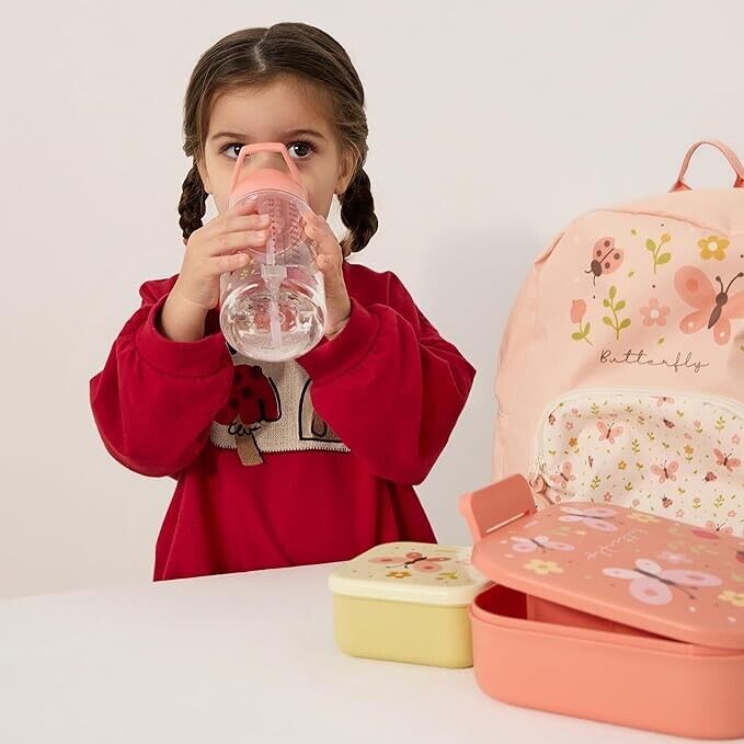 Miniland - Garrafa com Palhinha 450ml Butterfly