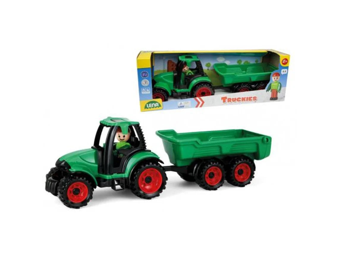 Trator com Reboque 36cm Truckies - Lena Toys
