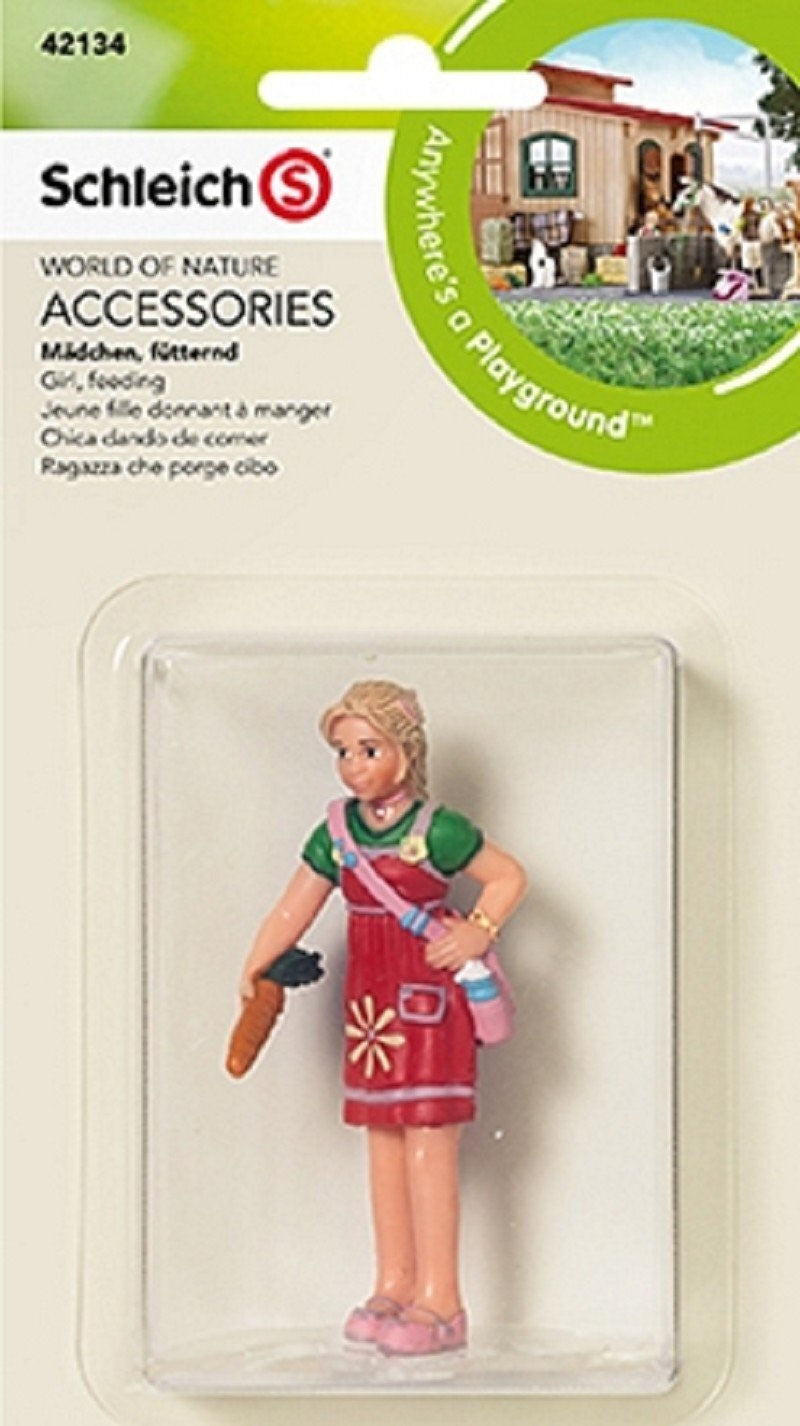 Schleich - Rapariga, alimentando