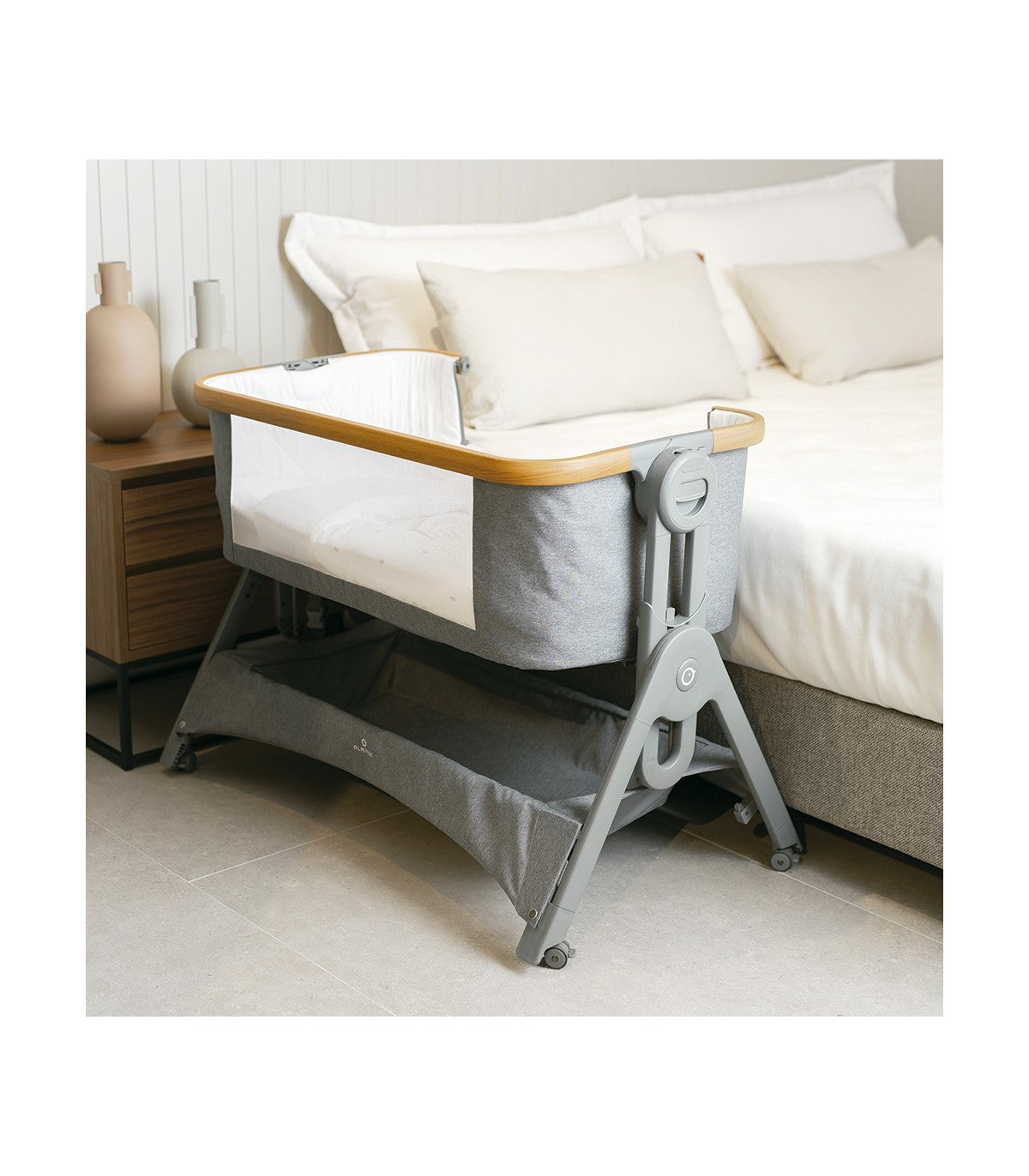 Olmitos - Berço Co Sleeping 50x80 Stella Grey