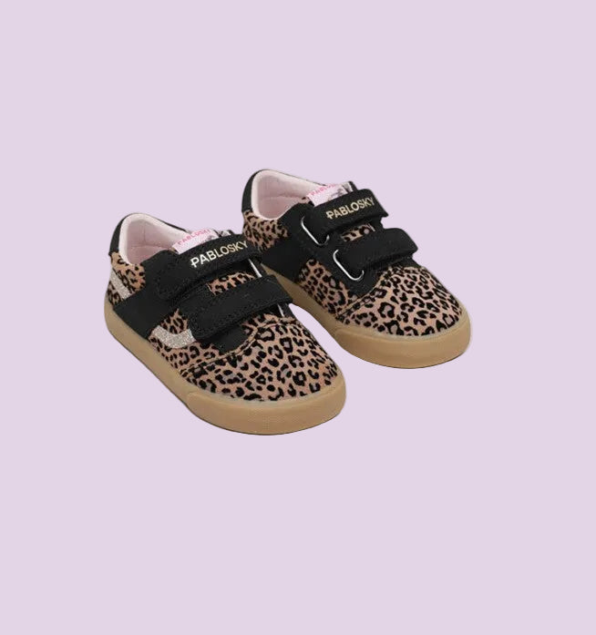 Pablosky- Tenis Serraje Leopardo Marron