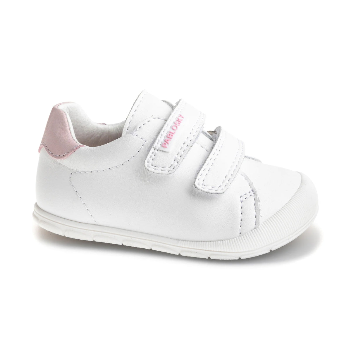 Pablosky- Tenis Barefoot Plus Branco/Rosa