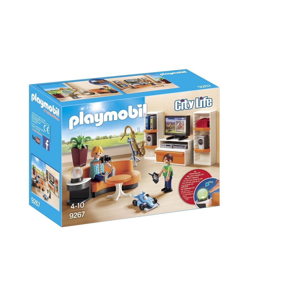 Playmobil City Life Sala de Estar, com Efeitos de Luz