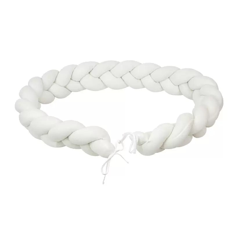 BimbiDreams - Trança Protetora para Berço 210cm Branco
