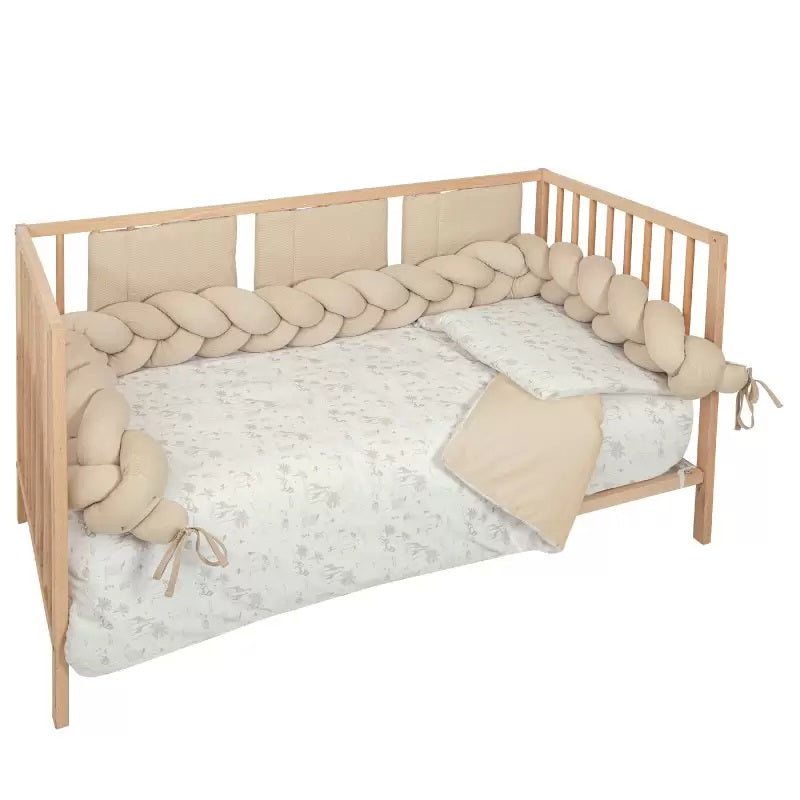 BimbiDreams - Trança Protetora para Berço 210cm Beige