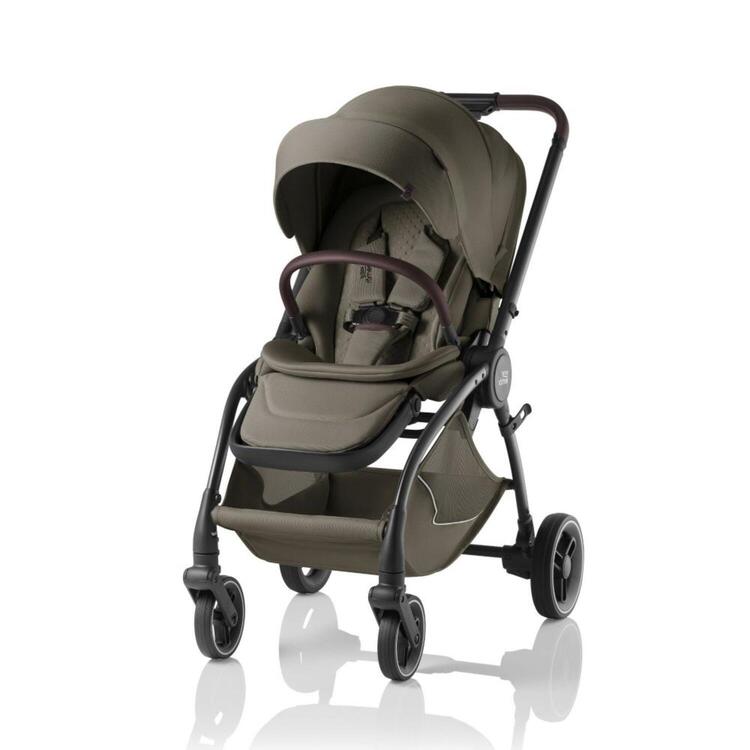 Britax Romer - Conjunto Rio Lux Urban Olive - Carrinho + Alcofa + Baby-Safe Pro + Base Isofix