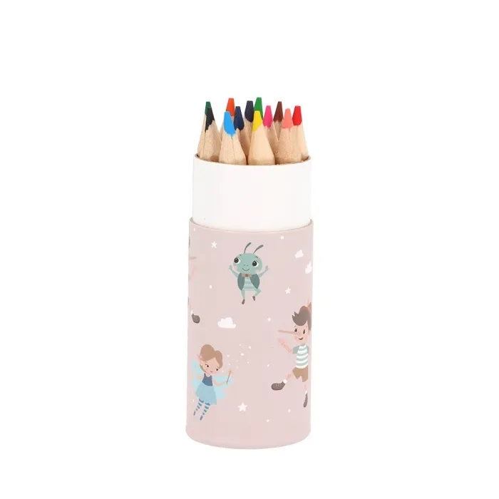 Tutete - Conjunto com 12 lápis de cor Wooden Boy
