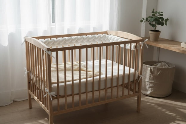 BimbiDreams - Trança Protetora para Berço 210cm Branco