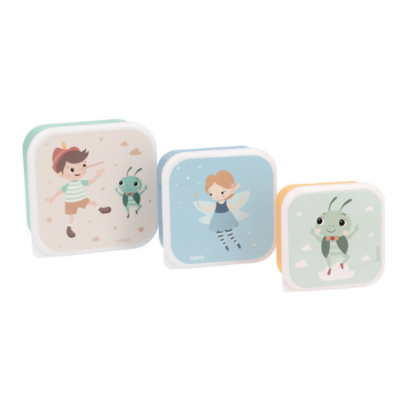 Tutete - Conjunto de 3 Lancheiras Wooden Boy