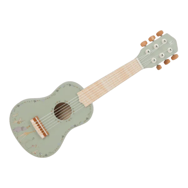 Little Dutch-Guitarra de Madeira Verde Safari Friends